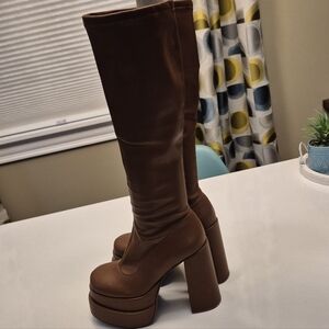 Platform Knee High Boots
